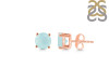 Blue Chalcedony Stud Earring BLX-RDE-1349.