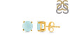 Blue Chalcedony Stud Earring BLX-RDE-1349.