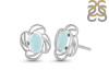 Blue Chalcedony Stud Earring BLX-RDE-14.