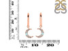 Blue Chalcedony & White Topaz Hoop Earring BLX-RDE-1471.