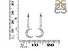 Blue Chalcedony & White Topaz Hoop Earring BLX-RDE-1471.