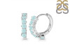Blue Chalcedony Hoop Hoop Earring BLX-RDE-1473.