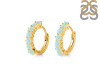 Blue Chalcedony Hoop Hoop Earring BLX-RDE-1473.