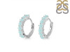 Blue Chalcedony Hoop Hoop Earring BLX-RDE-1473.