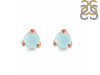Blue Chalcedony Stud Earring BLX-RDE-1517.