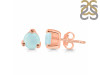 Blue Chalcedony Stud Earring BLX-RDE-1517.