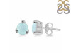 Blue Chalcedony Stud Earring BLX-RDE-1517.
