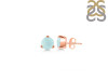 Blue Chalcedony Stud Earring BLX-RDE-1564.