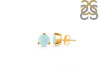 Blue Chalcedony Stud Earring BLX-RDE-1564.