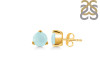 Blue Chalcedony Stud Earring BLX-RDE-1567.