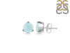 Blue Chalcedony Stud Earring BLX-RDE-1567.