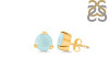Blue Chalcedony Stud Earring BLX-RDE-1569.