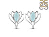 Blue Chalcedony Stud Earring BLX-RDE-24.