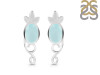 Blue Chalcedony Stud Earring BLX-RDE-4.