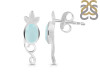 Blue Chalcedony Stud Earring BLX-RDE-4.