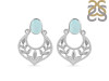 Blue Chalcedony Stud Earring BLX-RDE-51.