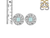 Blue Chalcedony Stud Earring BLX-RDE-607.