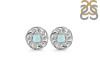 Blue Chalcedony Stud Earring BLX-RDE-607.