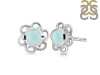 Blue Chalcedony Stud Earring BLX-RDE-7.