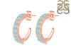 Blue Chalcedony Hoop Earring BLX-RDE-975.