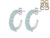 Blue Chalcedony Hoop Earring BLX-RDE-975.