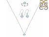  Blue Chalcedony Jewelry Set BLX-RDN-451-RDE-1317-RDR-4027.