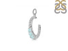 Blue Chalcedony & White Topaz Pendant BLX-RDP-728.