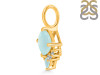 Blue Chalcedony & White Topaz Pendant BLX-RDP-729.
