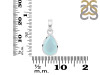 Blue Chalcedony Pendant BLX-RDP-790.