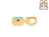 Blue Chalcedony & White Topaz Pendant BLX-RDP-954-CZ-LOOP.
