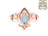 Blue Chalcedony Lotus Ring BLX-RDR-2157.