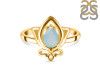 Blue Chalcedony Lotus Ring BLX-RDR-2157.