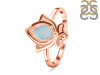 Blue Chalcedony Lotus Ring BLX-RDR-2157.