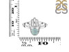 Blue Chalcedony Hamsa Hand Ring BLX-RDR-2163.