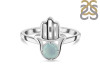 Blue Chalcedony Hamsa Hand Ring BLX-RDR-2163.