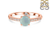 Blue Chalcedony & White Topaz Ring BLX-RDR-2303.