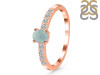 Blue Chalcedony & White Topaz Ring BLX-RDR-2538.