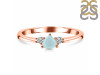 Blue Chalcedony  & White Topaz Ring BLX-RDR-2543.