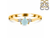 Blue Chalcedony  & White Topaz Ring BLX-RDR-2543.