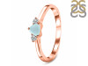 Blue Chalcedony  & White Topaz Ring BLX-RDR-2543.