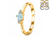 Blue Chalcedony  & White Topaz Ring BLX-RDR-2543.