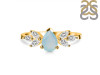 Blue Chalcedony & White Topaz Ring BLX-RDR-2556.