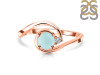 Blue Chalcedony & White Topaz Ring BLX-RDR-2622.