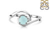 Blue Chalcedony & White Topaz Ring BLX-RDR-2622.