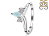 Blue Chalcedony & White Topaz Ring BLX-RDR-2660.