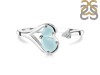 Blue Chalcedony & White Topaz Ring BLX-RDR-2675.