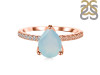Blue Chalcedony & White Topaz Ring BLX-RDR-2860.
