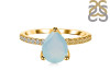 Blue Chalcedony & White Topaz Ring BLX-RDR-2860.