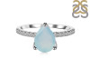 Blue Chalcedony & White Topaz Ring BLX-RDR-2860.