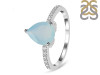 Blue Chalcedony & White Topaz Ring BLX-RDR-2860.